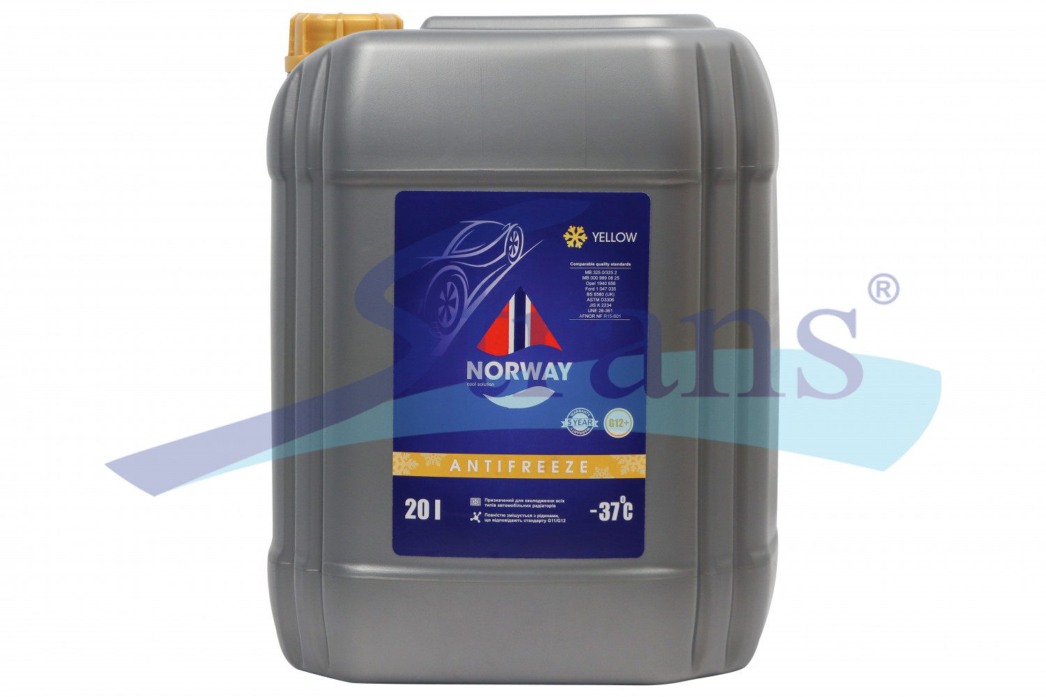 Антифриз Norway G13 -37°C 20Л. (Жовтий) Norwayg13Yellow20L купити